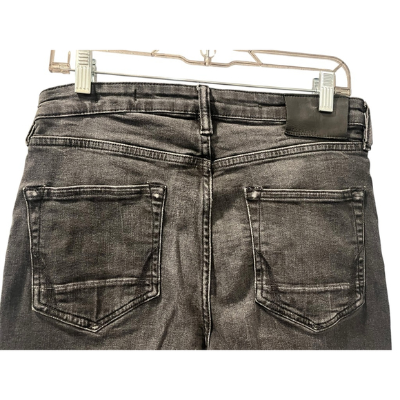 Allsaints Cigarette Slim Fit Men's Denim Jeans Size 31x31 Button Fly Black - Picture 6 of 7